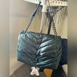 Rebecca Minkoff Forest Green Quilted Shoulder Bag